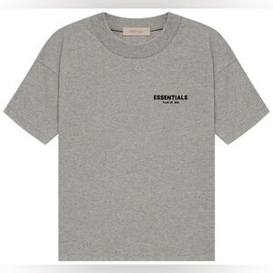 Fear of God Essentials Short Sleeve Tee in Heather Gray